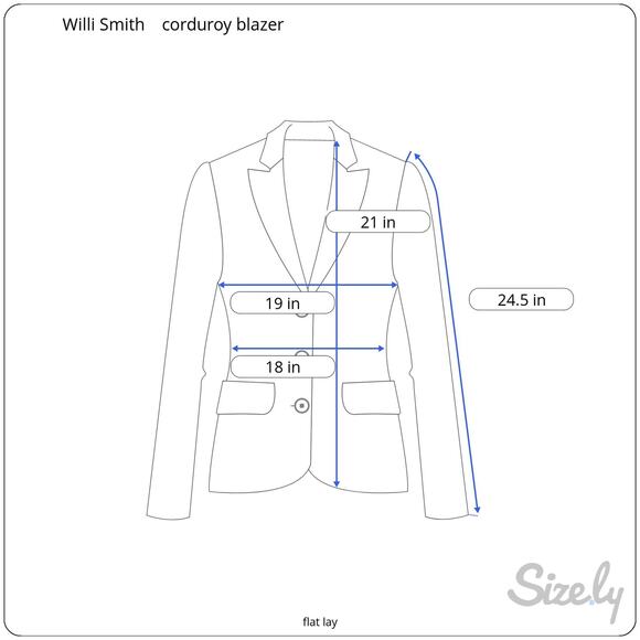 Vintage 90's Willi Smith Black Corduroy Cropped  Blazer Ruffle Trim Size 6 - Picture 10 of 10